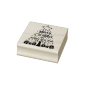 Frohe Weihnachten und Glück im neuen Jahr, Gummistempel (Stempel)