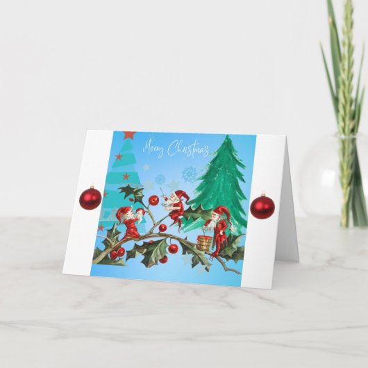 Frohe Weihnachten und Glück im neuen Jahr individu (Vorderseite)