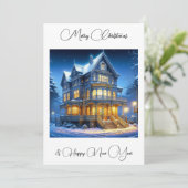 Frohe Weihnachten und Glück im neuen Jahr Personal (Stehend Vorderseite)