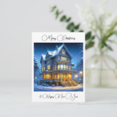 Frohe Weihnachten und Glück im neuen Jahr Personal Postkarte (Stehend Vorderseite)