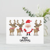 Frohe Weihnachten und Glück im neuen Jahr Santa (Stehend Vorderseite)