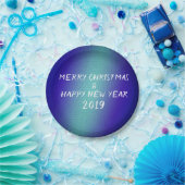 Frohe Weihnachten und Glück neu Pappteller (Party)