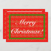 Frohe Weihnachten und Glück Neues Jahr ~Band Herz  (Vorne/Hinten)