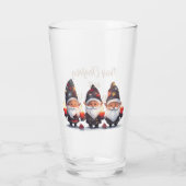 Frohe Weihnachten und Glück Neues Jahr Glas (Rückseite)