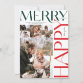 Frohe Weihnachten und Glück Neues Jahr, Modernes 4 (Vorderseite)