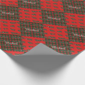Frohe Weihnachten und Glück Neues Jahr! Schottland Geschenkpapier (Ecke)