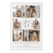 Frohe Weihnachten und Glück Neujahr Mini-Zwischena Mini Klemmbrett (Rückseite)