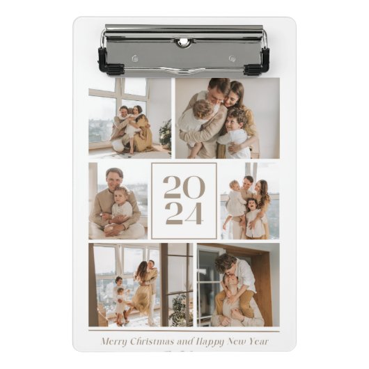 Frohe Weihnachten und Glück Neujahr Mini-Zwischena Mini Klemmbrett (Vorderseite)