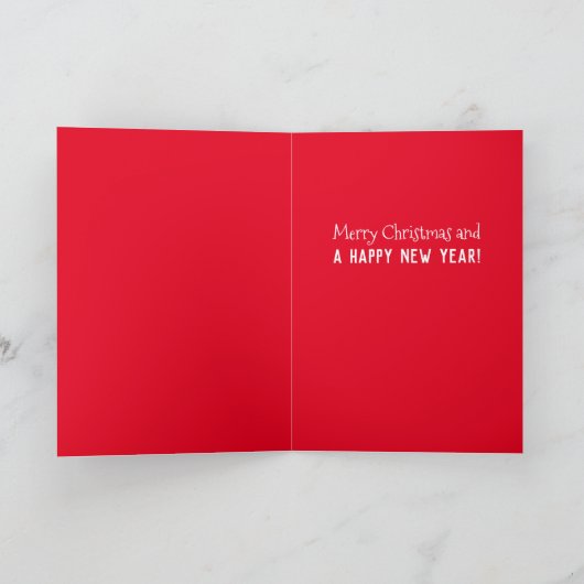 Frohe Weihnachten und Glück Neujahr Quokka Beach R Karte (Innenseite)