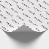 Frohe Weihnachten und Glück Neujahr Weihnachten Geschenkpapier (Ecke)