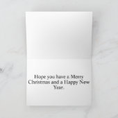 Frohe Weihnachten und glückliche Feiertage (Innenseite)