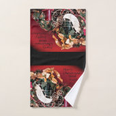 Frohe Weihnachten und glückliche Feiertage Badhandtuch Set (Handtuch)