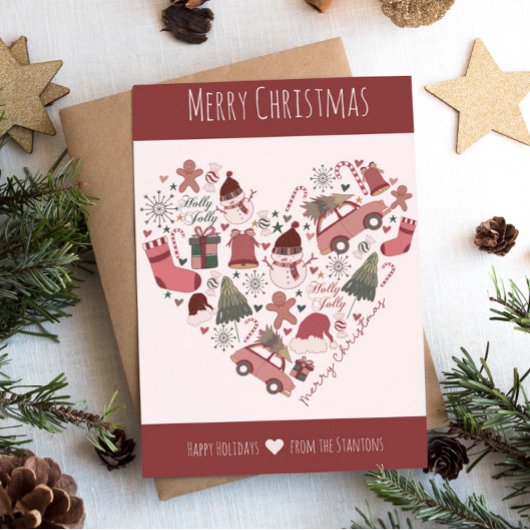 Frohe Weihnachten und glückliche Feiertage Familie