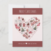 Frohe Weihnachten und glückliche Feiertage Familie (Vorderseite)