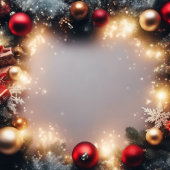 Frohe Weihnachten und glückliche Feiertage Ornament Karte