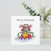 Frohe Weihnachten und glückliche neue Jahr Käse Ma (Stehend Vorderseite)