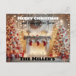 Frohe Weihnachten und glückliche neue Jahre Postkarte