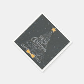 Frohe Weihnachten und glückliche neue Jahre Serviette (Ecke)