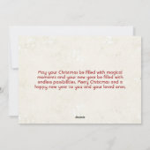 Frohe Weihnachten und glückliche Neujahr Collage F (Rückseite)