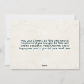 Frohe Weihnachten und glückliche Neujahr Collage F (Rückseite)