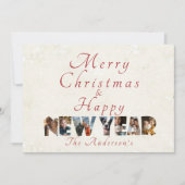 Frohe Weihnachten und glückliche Neujahr Collage F (Vorderseite)