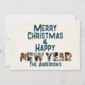 Frohe Weihnachten und glückliche Neujahr Collage F (Vorderseite)