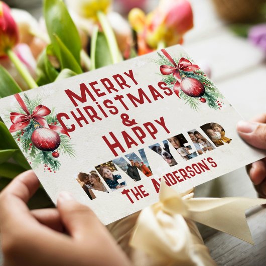 Frohe Weihnachten und glückliche Neujahr Collage F