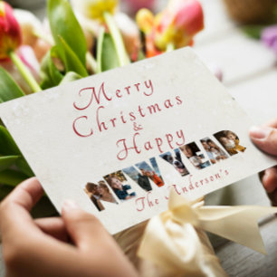 Frohe Weihnachten und glückliche Neujahr Collage F