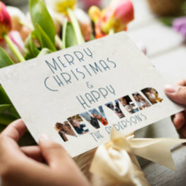 Frohe Weihnachten und glückliche Neujahr Collage F