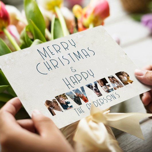 Frohe Weihnachten und glückliche Neujahr Collage F