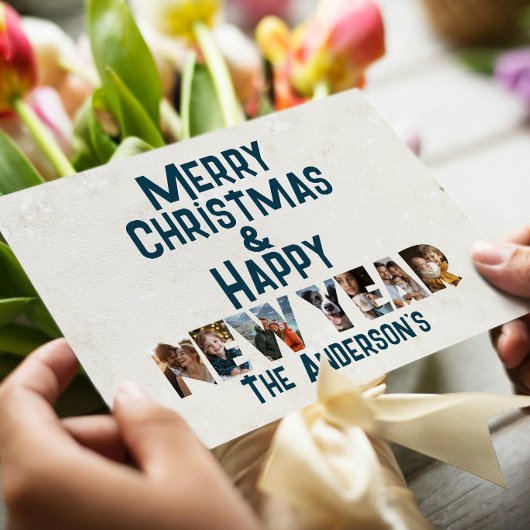 Frohe Weihnachten und glückliche Neujahr Collage F