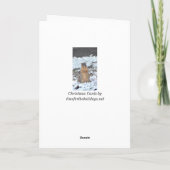 Frohe Weihnachten und glückliche Neujahr Eichhörnc Karte (Rückseite)