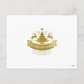 Frohe Weihnachten und glückliche Neujahr Gold Fram (Rückseite)