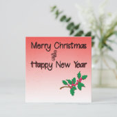 Frohe Weihnachten und glückliche Neujahr Heilig Einladung (Stehend Vorderseite)