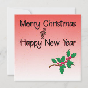 Frohe Weihnachten und glückliche Neujahr Heilig Einladung