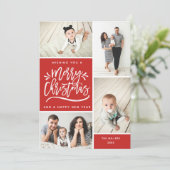 Frohe Weihnachten und glückliche Neujahr Multi-Fot (Stehend Vorderseite)