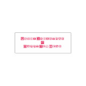 Frohe Weihnachten und glückliche Neujahr Red Text Permastempel (Design)