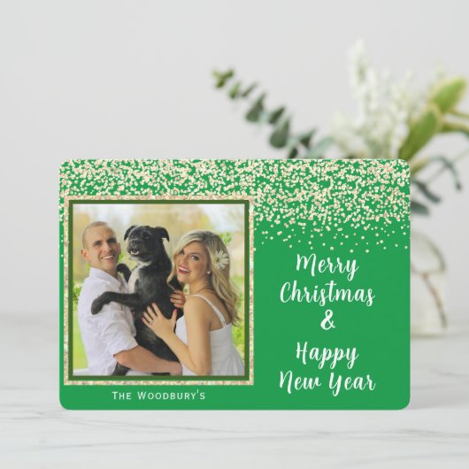 Frohe Weihnachten und glückliche Neujahr Single Fo (Stehend Vorderseite)