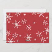 Frohe Weihnachten und glückliche Neujahr Snowy Sna (Rückseite)