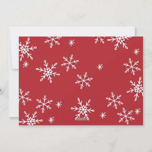 Frohe Weihnachten und glückliche Neujahr Snowy Sna (Rückseite)