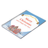 Frohe Weihnachten und glückliche Neujahr Spiral Fo Notizblock (Linke Seite)