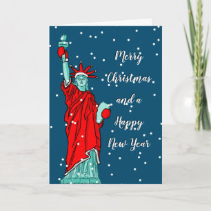 Frohe Weihnachten und glückliche Neujahr Statue Li