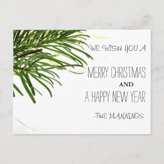 Frohe Weihnachten und glückliche Neujahrsbaum (Vorderseite)