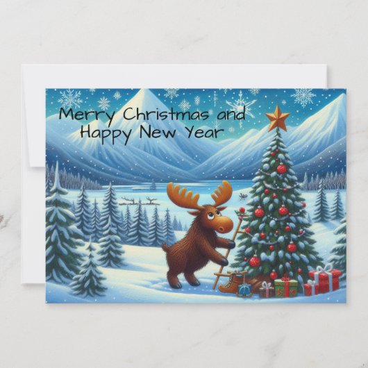 Frohe Weihnachten und glückliche Neujahrselosen (Vorderseite)