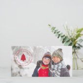 Frohe Weihnachten und glückliche Neujahrsferien-Fo (Stehend Vorderseite)