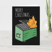 Frohe Weihnachten und glückliche Neujahrsfeuer Karte (Vorderseite)