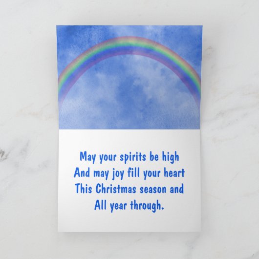 Frohe Weihnachten und glückliche Neujahrsflieger (Innenseite)