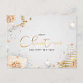 Frohe Weihnachten und glückliche Neujahrsgestaltun Postkarte (Vorderseite)