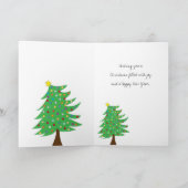 Frohe Weihnachten und glückliche Neujahrskarte (Innenseite)