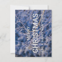 Frohe Weihnachten und glückliche Neujahrskarte